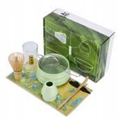 Zestaw prezentowy do herbaty matcha 7-częściowy zestaw podstawka łyżeczka