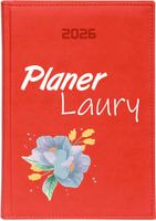 KALENDARZ A5 2026 DZIENNY KSIĄŻKOWY NADRUK UV PLANER Z IMIENIEM TWÓJ TEKST