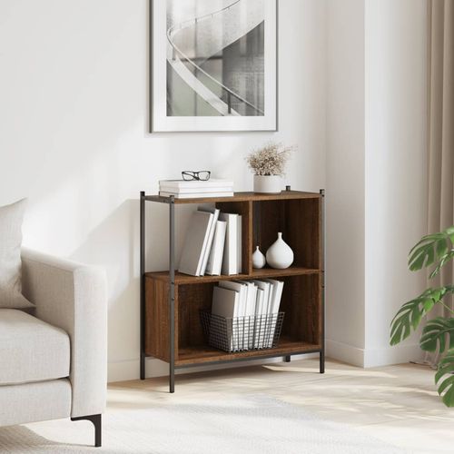 Regał, brązowy dąb, 72x28x77,5 cm, materiał drewnopochodny na Arena.pl