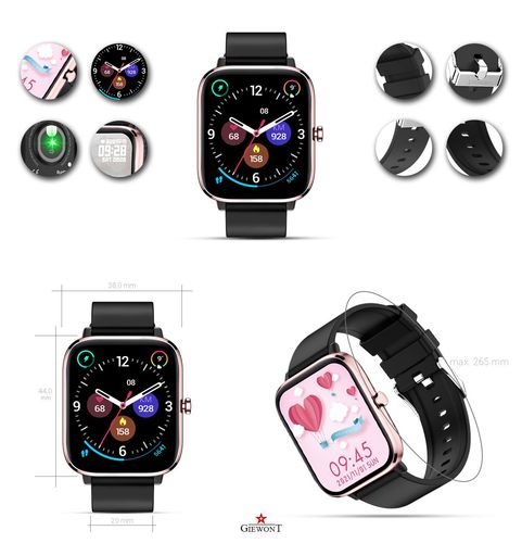 Smartwatch Giewont Dynamic SmartCall GW230-3 - Rose Gold/Black Effect na Arena.pl