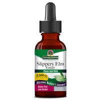 NATURE'S ANSWER Slippery Elm Extract - Ekstrakt z kory wiązu czerwon (60ml)
