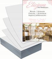 Ulotki A6 reklamowe firmowe 100szt różne wzory SALA BANKIETOWA