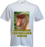 Koszulka JANUSZ Nosacz twój tekst napis t-shirt