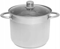 GARNEK 28CM 10,1L TRADYCYJNY STALOWY Z POKRYWKĄ INDUKCJA GAZ