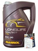 OLEJ SILNIKOWY MANNOL LONGLIFE 7715 504/507 5W30 5W-30 5L SYNTETYCZNY