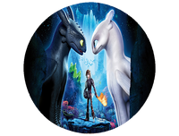 Opłatek na tort Jak wytresować Smoka