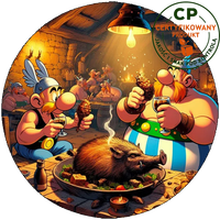 Opłatek waflowy na tort - ASTERIX & OBELIX