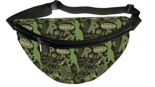 KOMPLET Saszetka + portfel DINOZAURY moro T-Rex Nerka biodrowa na Arena.pl