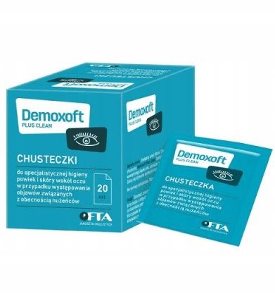 Demoxoft Plus Clean chusteczki do oczu 20 saszetek zdjęcie 1