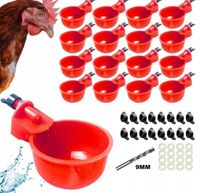 16x AUTOMATYCZNE POIDŁO POIDEŁKO DO WIADRA DLA DROBIU WIERTŁO GRATIS