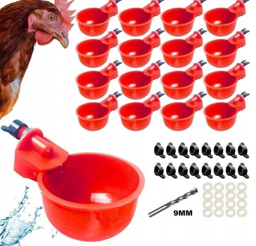 16x AUTOMATYCZNE POIDŁO POIDEŁKO DO WIADRA DLA DROBIU WIERTŁO GRATIS na Arena.pl