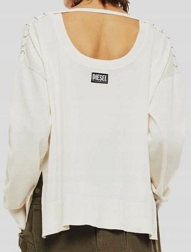 Diesel DAMSKIE M-Perla Oversized Pullover with Ring Details S na Arena.pl