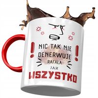 Kubek Czerwony Dla Rafała Kolegi Na Prezent Z Nadrukiem Ze Zdjęciem