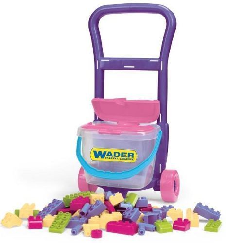 WADER 10973 WÓZEK Z KLOCKAMI 130elem. na Arena.pl