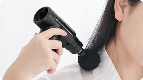 PISTOLET DO MASAŻU MASAŻER DO PLECÓW CIAŁA MASSAGE GUN MT6521 4 GŁOWICE na Arena.pl