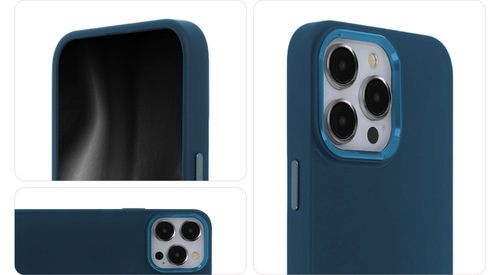 Nakładka Satin Elegant do iPhone 15 Pro 6,1" ciemnoniebieska na Arena.pl