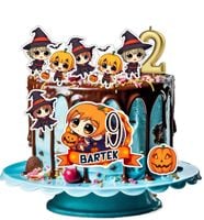 OPŁATEK ZESTAW URODZINOWY POSTACIE NA TORT - HALLOWEEN + IMIĘ