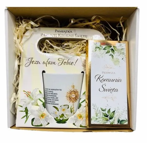 Prezent Na Komunie Pamiątka I Komunii Upominek Kubek Czekolada Limitowana na Arena.pl