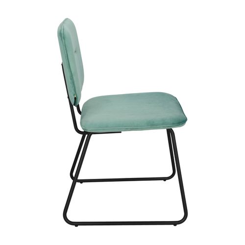 Krzesło Adele VIC szaro-zielone tapicerowane na Arena.pl