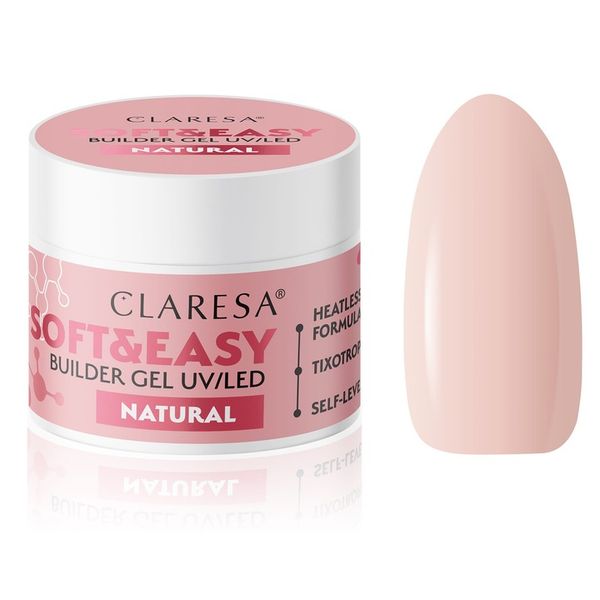 Claresa Żel Budujący Soft & Easy Builder Gel 45 g - Natural zdjęcie 9