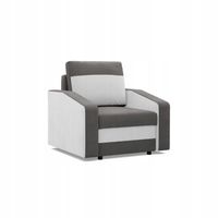 FOTEL ORION SZARY BIAŁY Wygodny Nowoczesny PIANKA