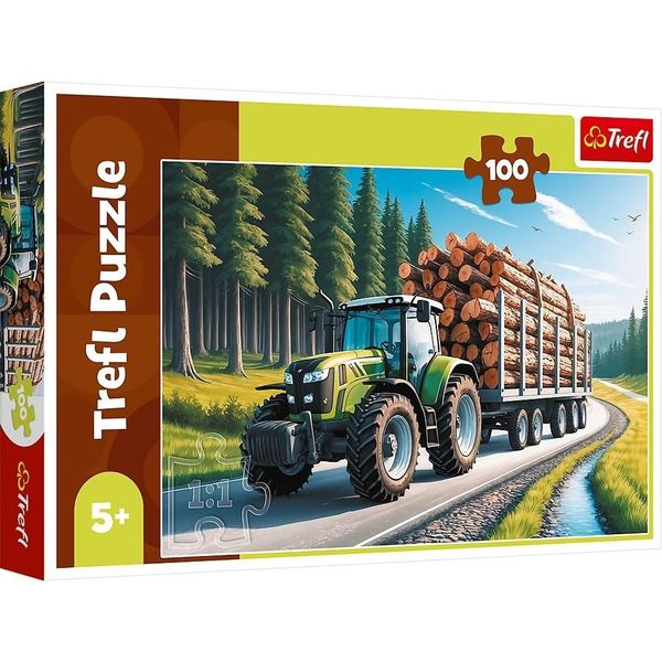 Puzzle 100 Ciągnik Leśny 16493 zdjęcie 1