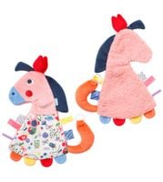 Szmatka Sensoryczna, Szeleścik z Uchwytem do Smoczka, Konik z Kolekcji: Kolorowi Przyjaciele