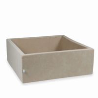 Suchy basen 110x110x40cm Velvet Soft Beżowy bez piłek