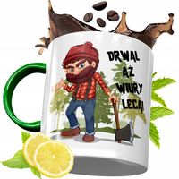 Kubek Zielony Dla Drwala Na Urodziny Prezent Z Nadrukiem Ze Zdjęciem
