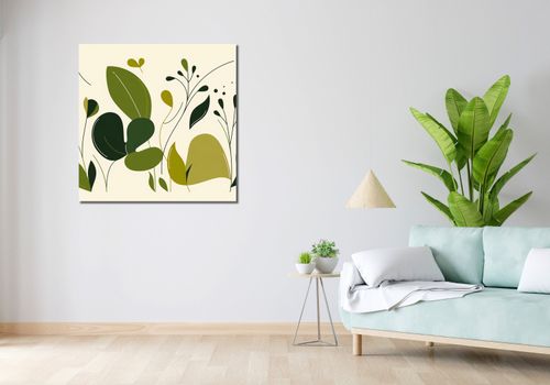 Obraz 90x90cm Świeżość Liści na Arena.pl