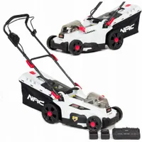 KOSIARKA AKUMULATOROWA DO TRAWY NAC 2XAKU 18V 3AH ZESTAW 37CM KOSZ 35LITRÓW