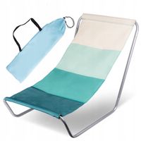 LEŻAK PLAŻOWY OGRODOWY SKŁADANY LEŻANKA FOTEL KRZESEŁKO TURYSTYCZNE TORBA