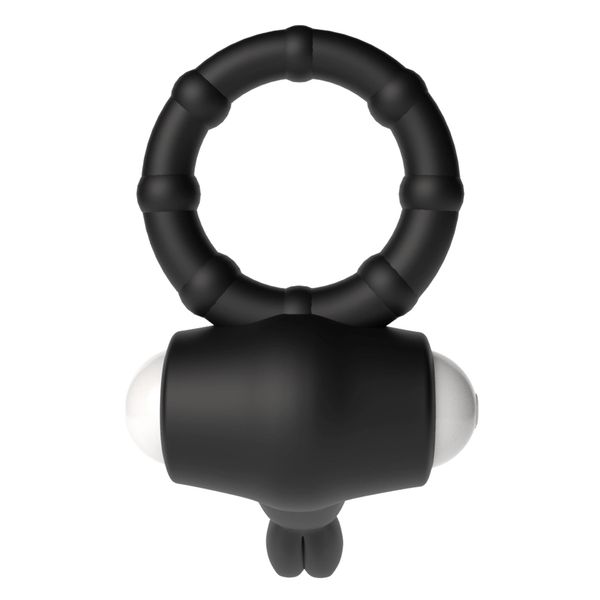 Power Clit Silicone Cockring Black zdjęcie 6