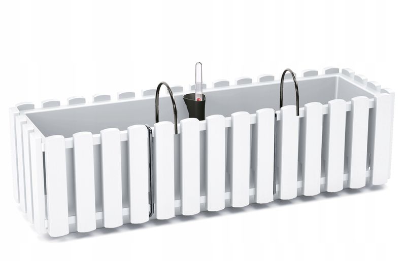Skrzynka balkonowa Boardee Fencycase 600W | Biały, Kształt Prostokątny, Wymiary 18x58x16.2 cm, Kolor Biały, Prosperplast zdjęcie 2