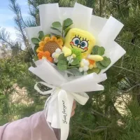 SpongeBob Patrick Star Gary Squidward Tentacles Pluszowe lalki Kreatywne ręcznie robione – 3-32 cm