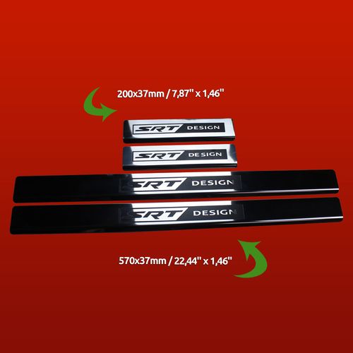 Listwa progowa CHRYSLER 300C MK1 SRT DESIGN Stal nierdzewna 304 połysk 4szt na Arena.pl