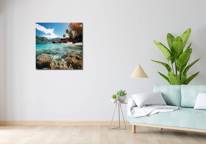 Obraz 70x70cm Odosobniony Raj zdjęcie 2