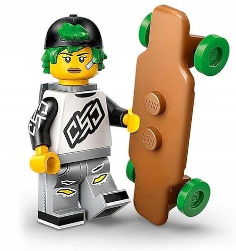 71048 - lego minifigures - longboardzistka col27-7 / seria 27 na Arena.pl