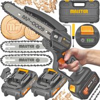 AKUMULATOROWA PILARKA PIŁA ŁAŃCUCHOWA DO DRZEWA 2XAKU WALIZKA ZESTAW XXL