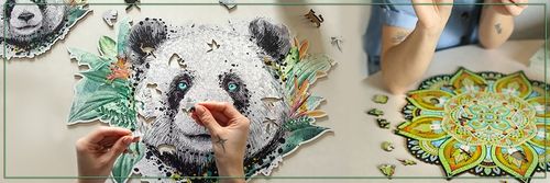 Puzzle z Kotami Drewniane Trudna Układanka 3D Na Prezent 150 elementów L na Arena.pl