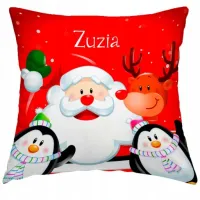 Poduszka na Mikołajki Prezent z imieniem Wzory + Gratis