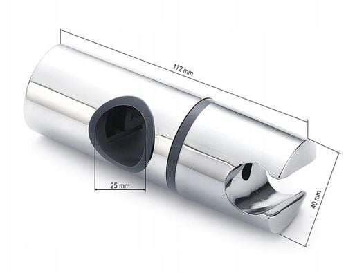 UCHWYT Wieszak na słuchawkę prysznicową do drążka prysznicowego suwak na Arena.pl