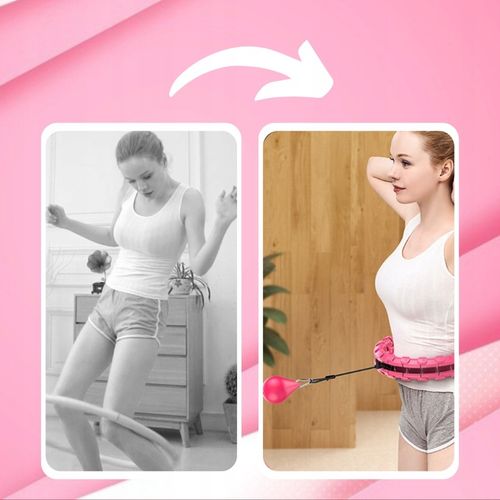 HULA HOP Z OBCIĄŻENIEM ODCHUDZAJĄCE KOŁO Z WYPUSTKAMI MASAŻER OBCIĄŻNIK na Arena.pl