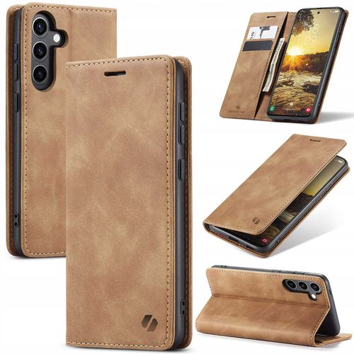 Spacecase Wallet Galaxy S24 Fe Light Brown na Arena.pl