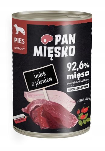 PAN MIĘSKO PAKO MIX KARMA MOKRA DLA PSA MIX 6 SMAKÓW PUSZKA 12 X 400 G na Arena.pl