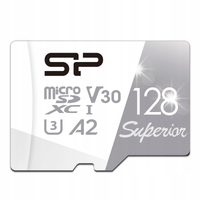 Silicon Power 128 GB High Speed 4K A2 V30 SDXC U3 Karta MicroSD z adapterem
