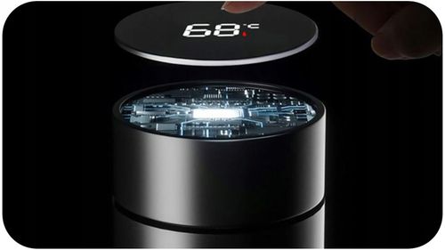 TERMOS KUBEK TERMICZNY BIDON NA KAWĘ HERBATĘ LED 500ML DUŻY SZCZELNY SMART na Arena.pl