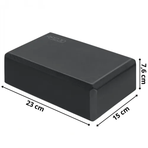 Kostka do jogi 4fizjo YB01 23x15x7,5 cm czarna na Arena.pl