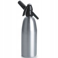 SYFON SATURATOR DO WODY SODOWEJ GAZOWANEJ CO2 STALOWY 1L SREBRNY