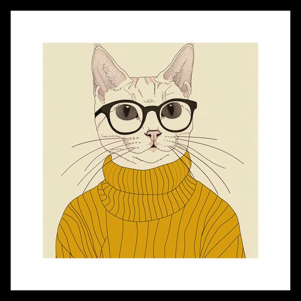 Plakat 20x20cm Intelektualista zdjęcie 3